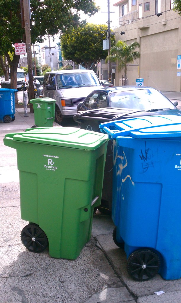 SF 2011 Recology bins Burbank Green Alliance Flickr