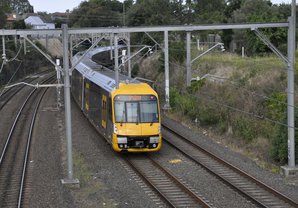 Sydney Trains Waratah Set A19 departs Hurlstone Park Flickr