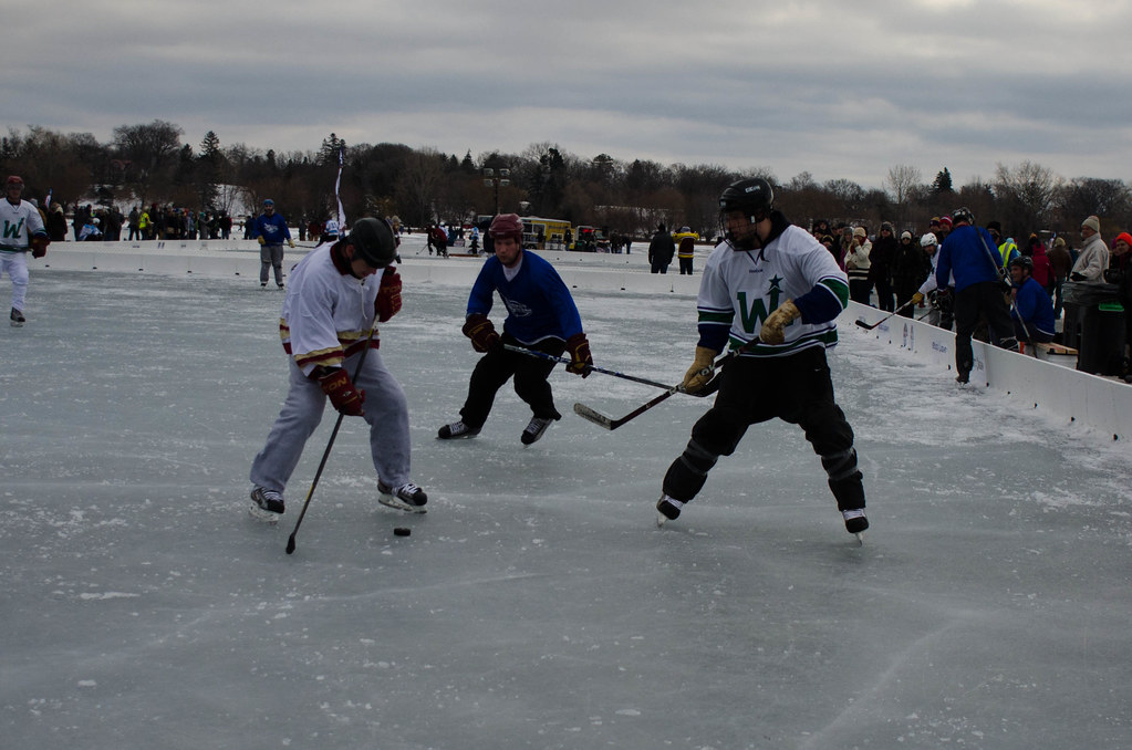 US Pond Hockey Championships Held on Lake Nokomis, MN. Flickr