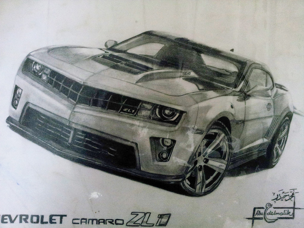 Chevy Camaro ZL1 Drawing . This my second drawing post her… Flickr