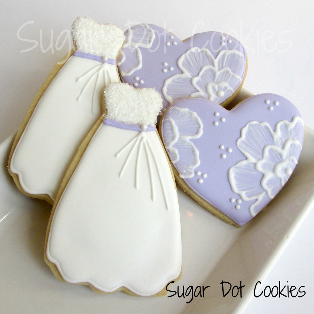 Bridal Shower Cookies with Royal Icing Sugared gowns and b… Flickr
