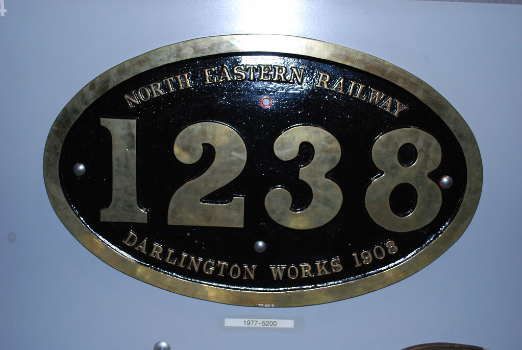 NER Darlington Works & Number Plate NER Darlington Works &… Flickr
