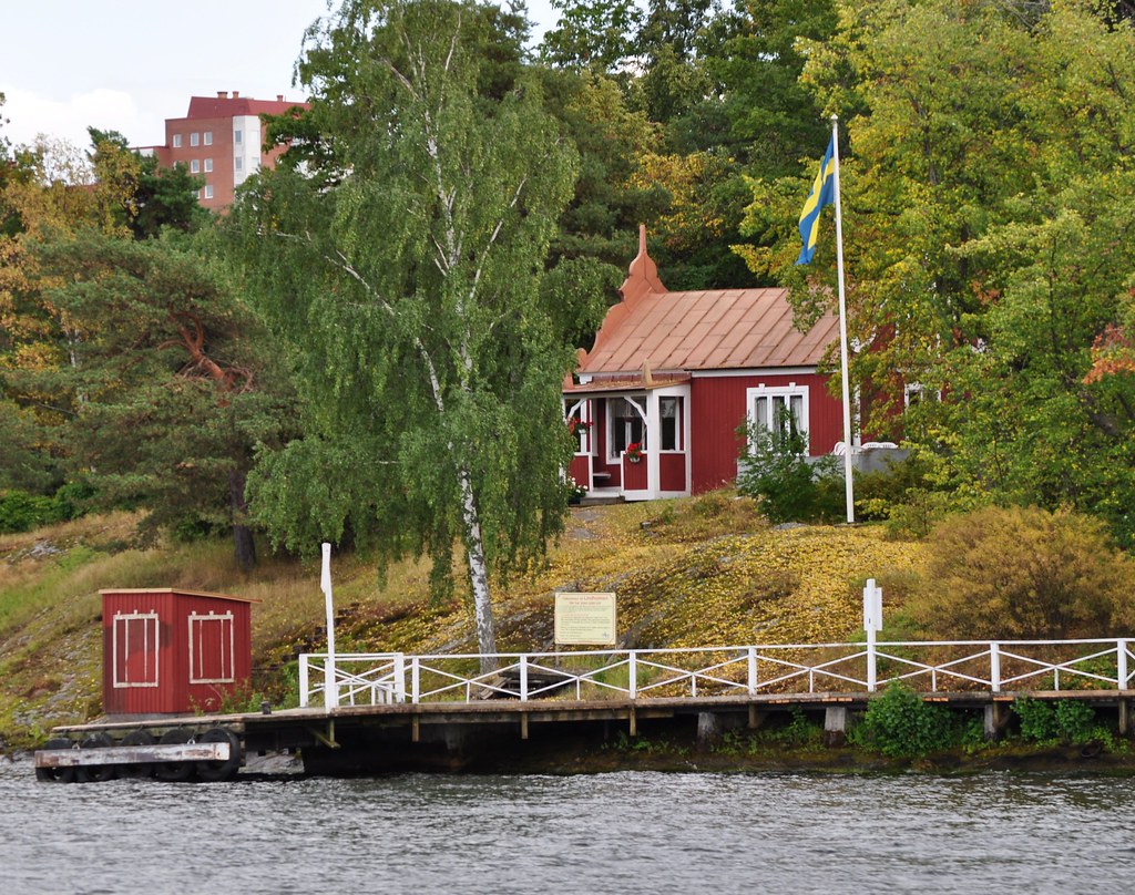 Les maisons du lac Mälar, Stockholm, Suède. Bernard Blanc Flickr