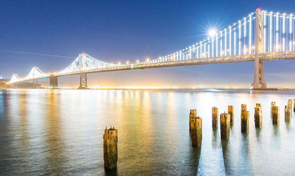 Bay Bridge LED light show project Bay Bridge LED light sho… Flickr