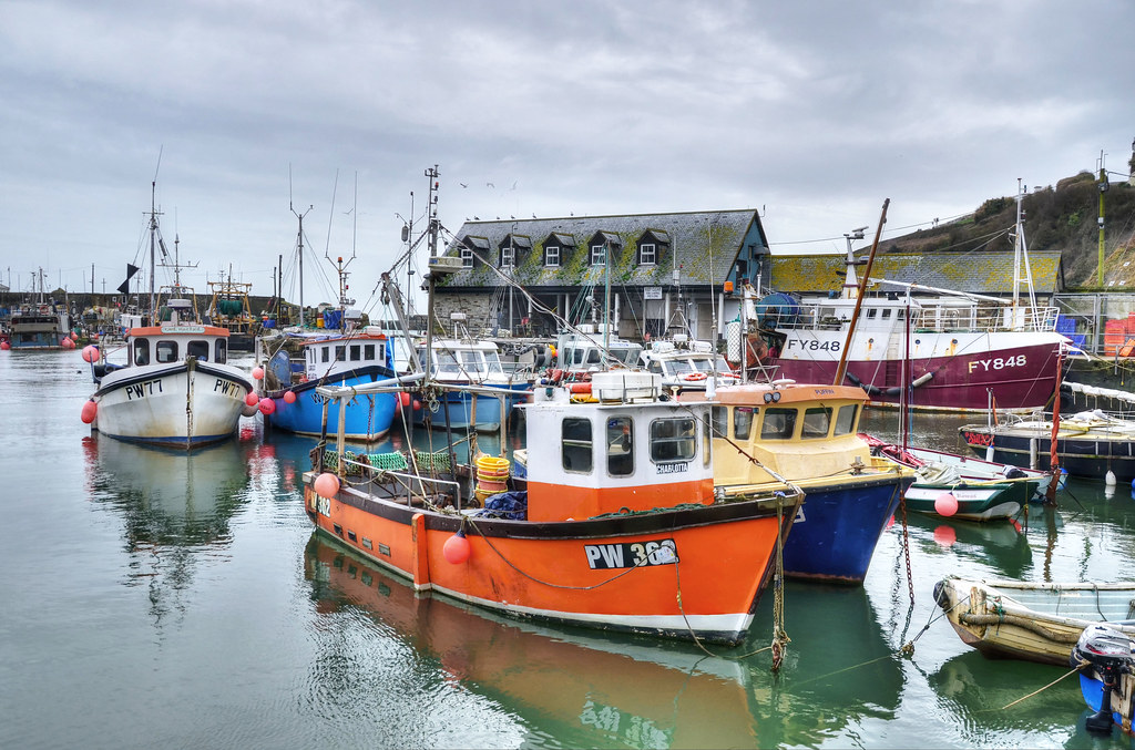 Fishing boats at Mevagissey, Cornwall No visit to the harb… Flickr