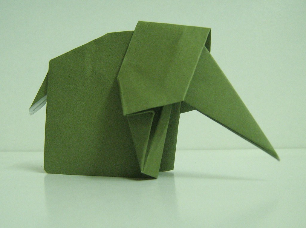 Origami Elephant Origami Elephant. Designed By Isamu Asah… Flickr