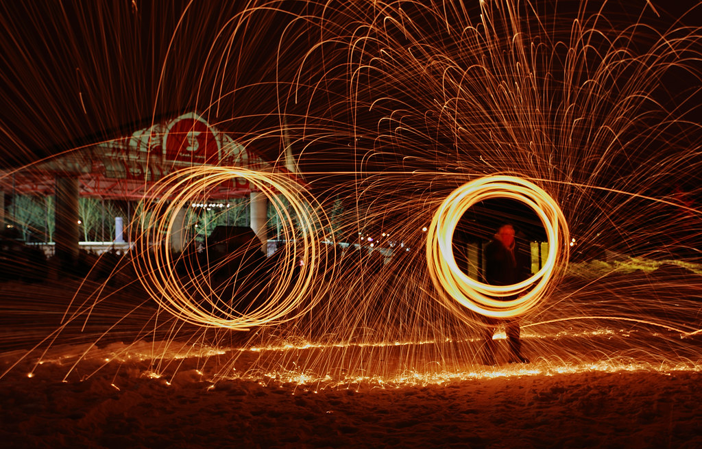 Tandem Steel Wool Fun The Winnipeg Photo Club had a field … Flickr