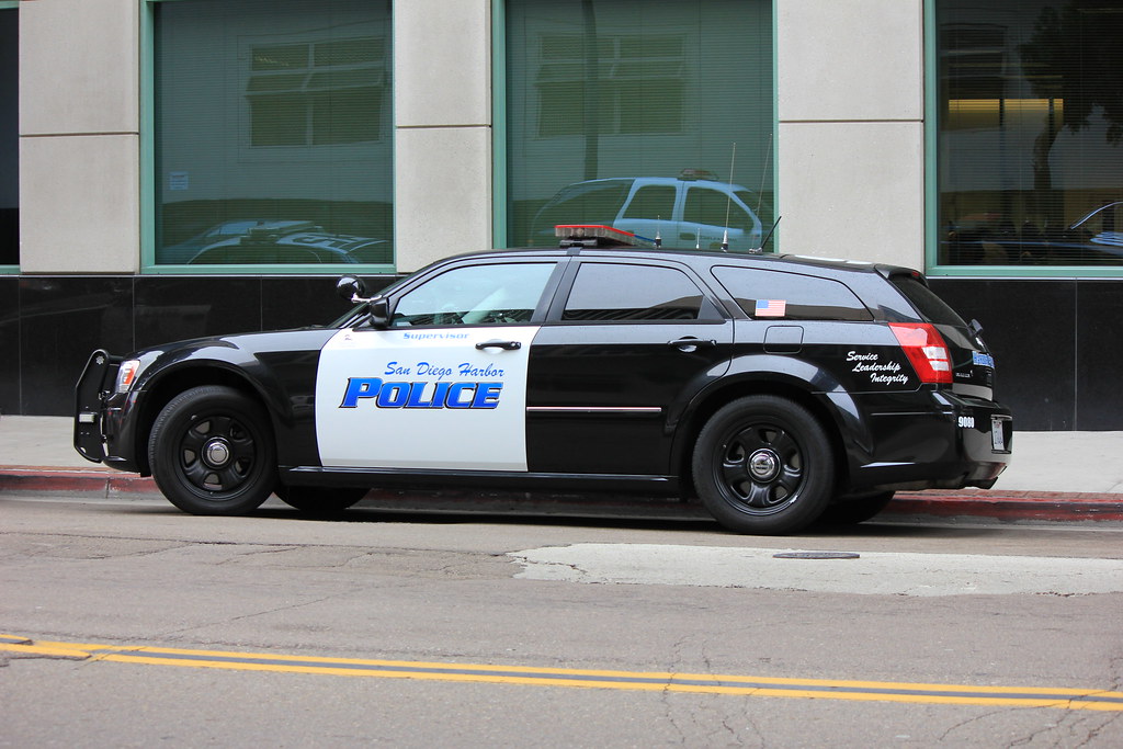 San Diego Harbor Police Dodge Magnum Downtown San Diego