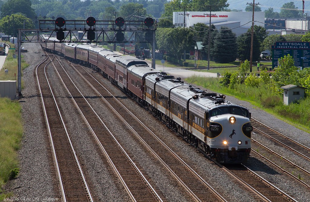 NS 4270 wb 95501 (Altoona,PA to Cleveland,OH) Leetsdale, … Flickr