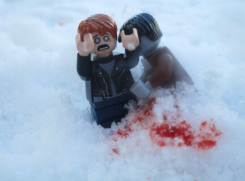 Infected A man being bitten by a zombie. I figured out the… Flickr