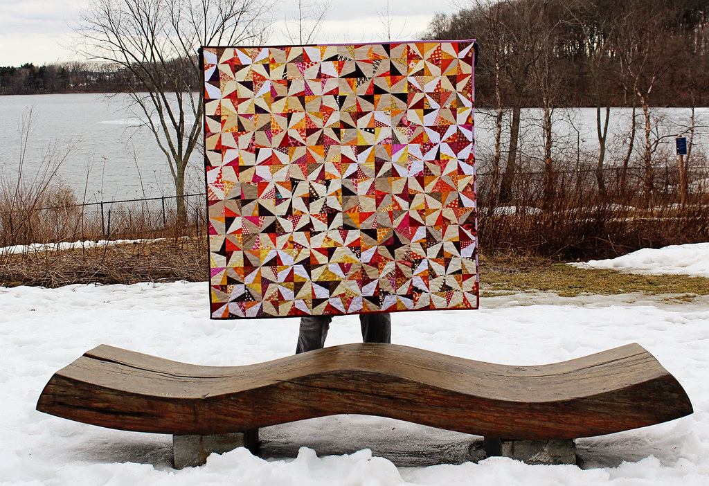 wonky pinwheel quilt finished Natalie Flickr