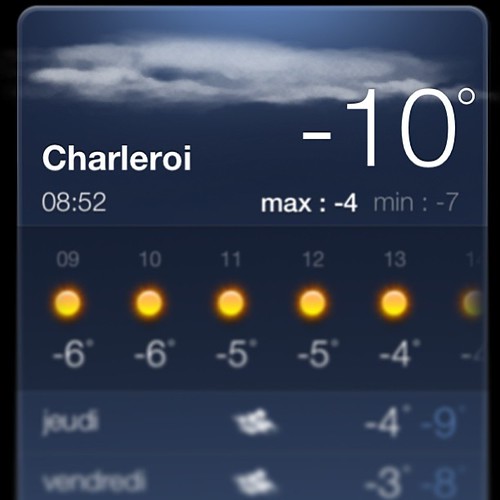 meteo charleroi hiver gel temperature apple iphone … Flickr
