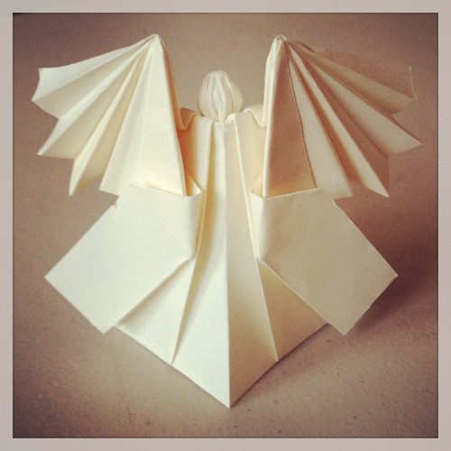 Origami angel. Folded by Eduardo Ensaldo Eduardo Ensaldo Flickr