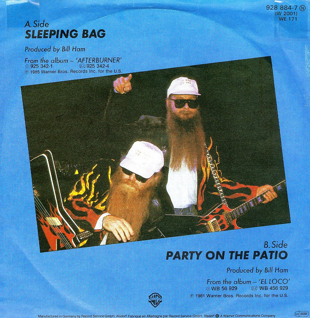 6 ZZ Top Sleeping Bag D 1985 Klaus Hiltscher Flickr