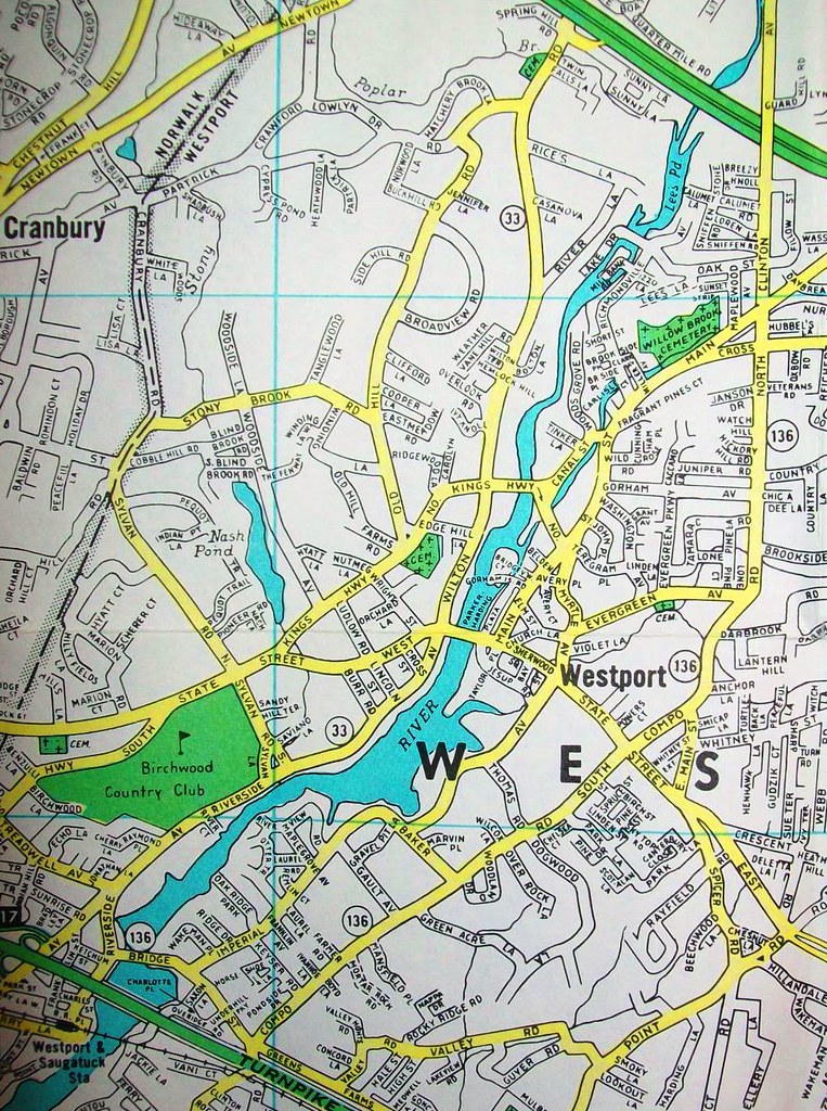 Westport CT 1965 Map by Hagstrom Map Co. davecito Flickr