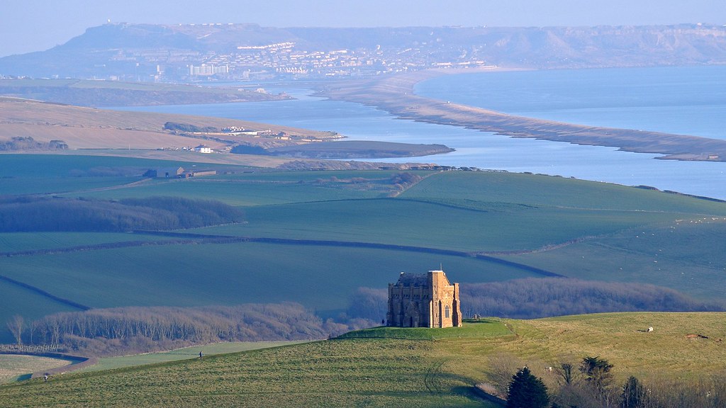 Chesil Beach From Abbotsbury. St Catherine's Chapel in the… Flickr