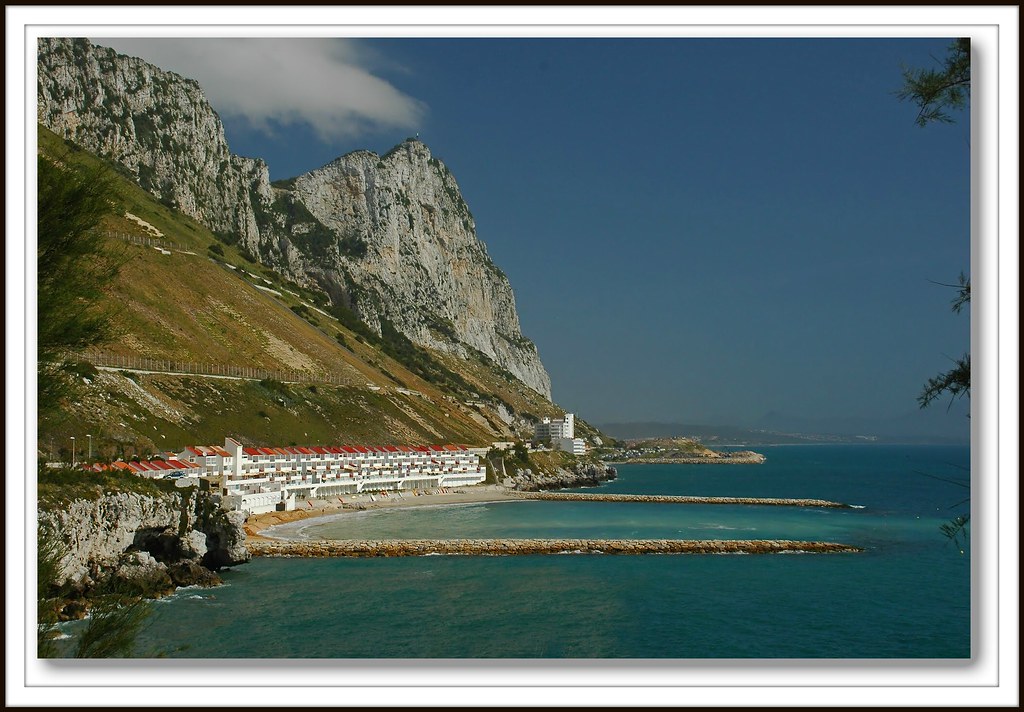 Sandy bay Gibraltar Sandy Bay is a small bay on the easter… Flickr
