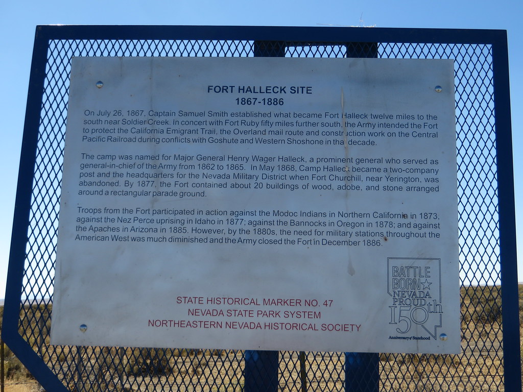 Fort Halleck Site, Nevada State Historical Marker No. 47, … Flickr