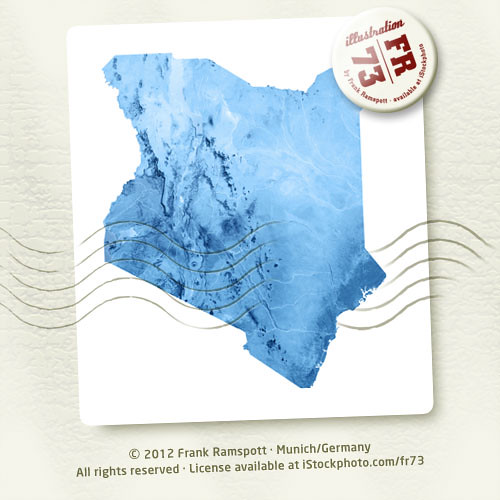 Kenya Topographic Map Isolated Vector Illustration. © 2012… Flickr