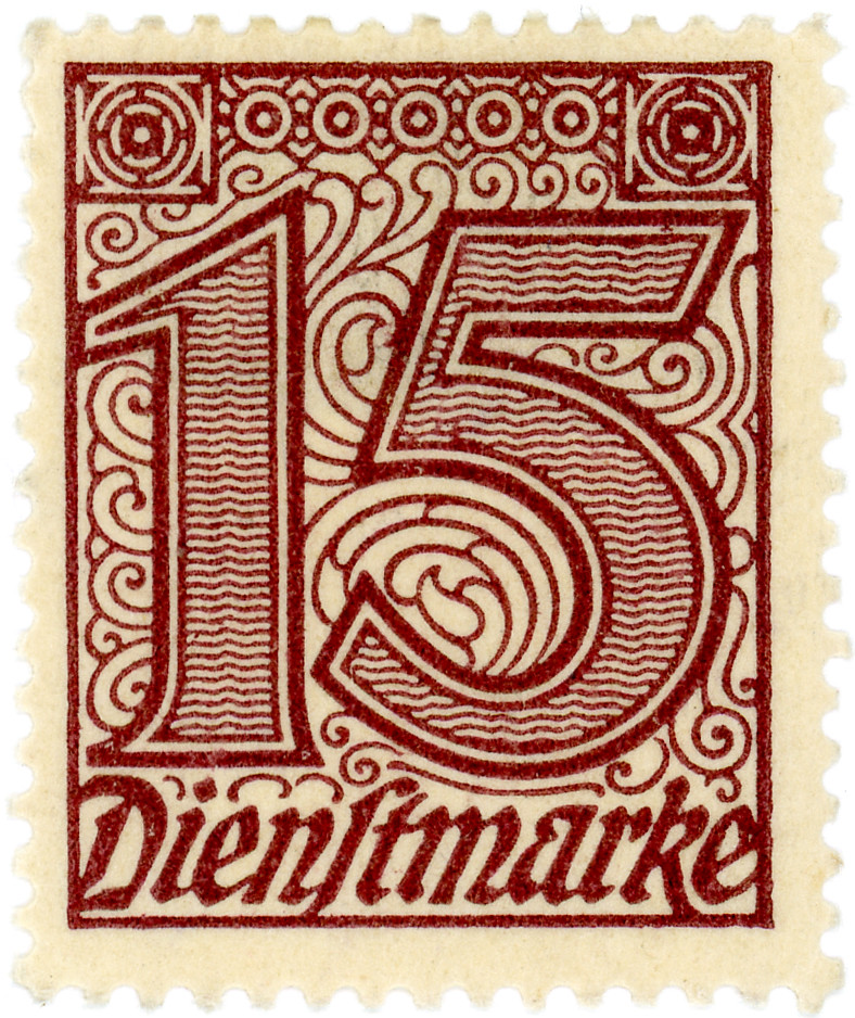 Germany postage stamp fifteen c. 1920 Karen Horton Flickr