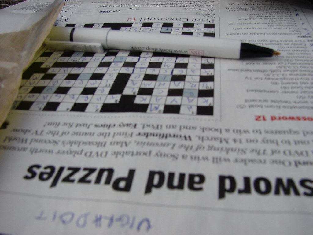 4 Down Stuck on the last clue of the Radio Times crossword… Flickr
