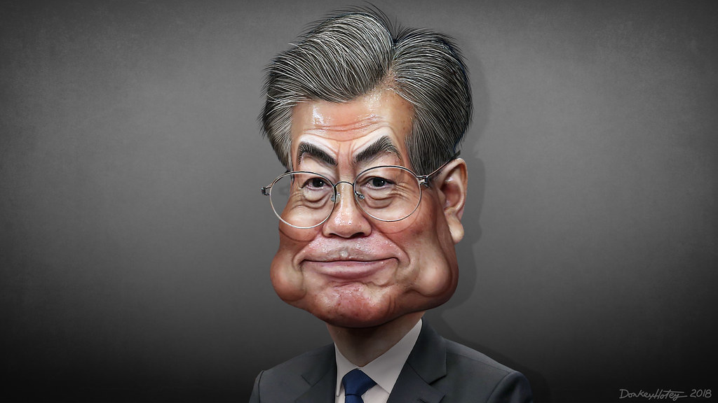 Moon Jaein Caricature Moon Jaein is President of South… Flickr