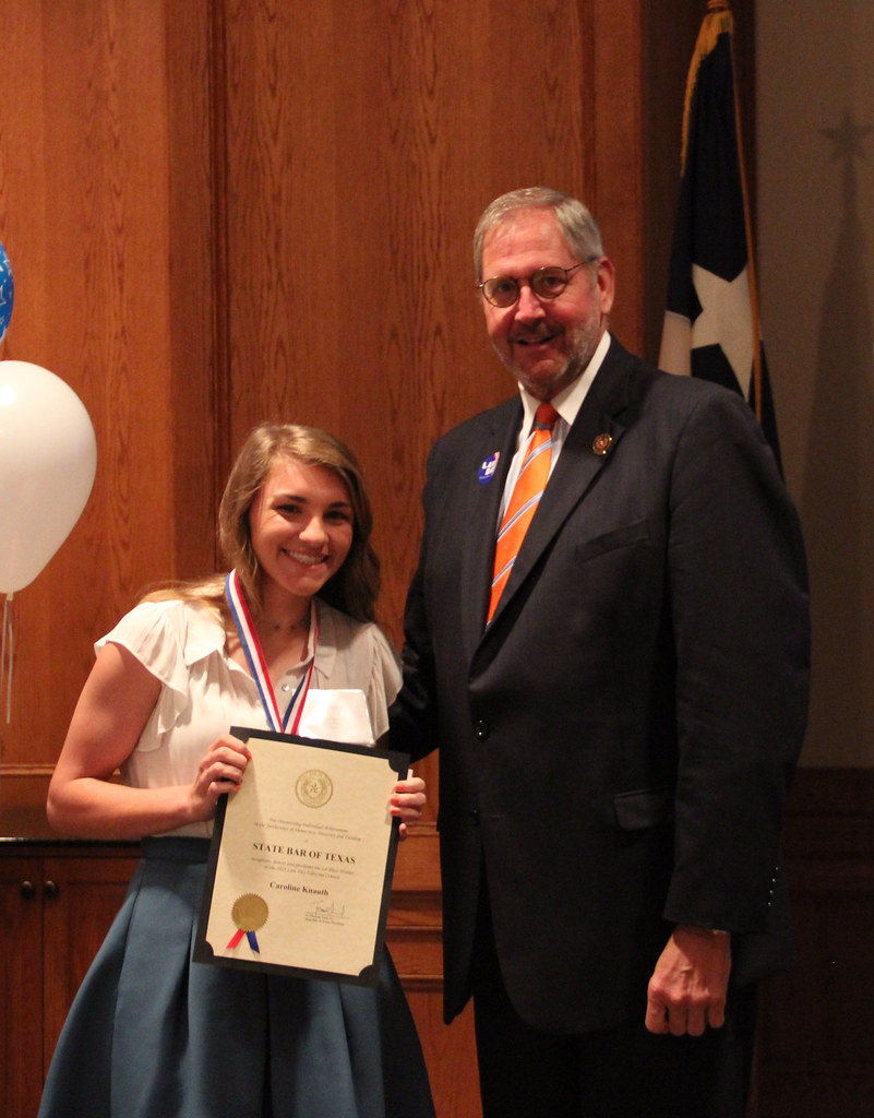 Law Day contest winners pose with State Bar President Tom … Flickr