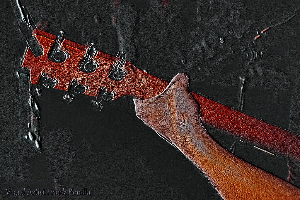 Guitar Arm A guitar, and a arm. Visual Artist Frank Bonilla Flickr