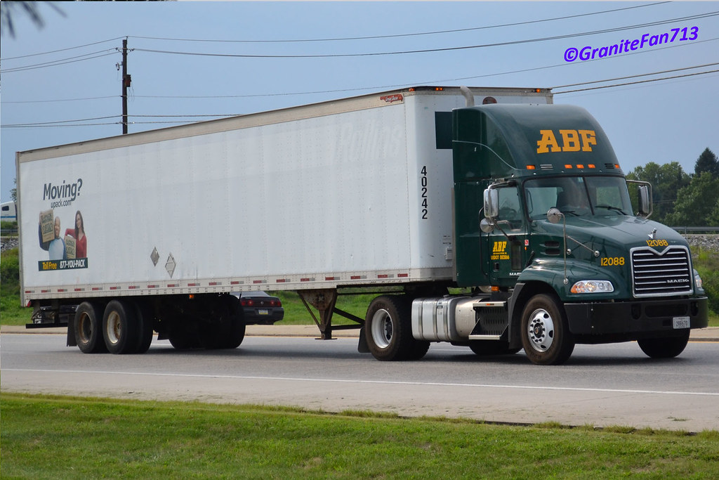 ABF Freight Mack Pinnacle with a Long Box Trucks, Buses, & Trains by granitefan713 Flickr