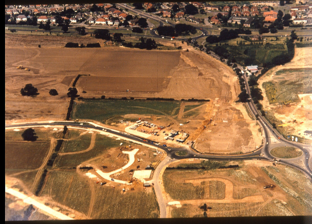 AERIAL VIEW. CHASESIDE / LITTLEDOWN / CASTLE LANE EAST. CHASESIDE