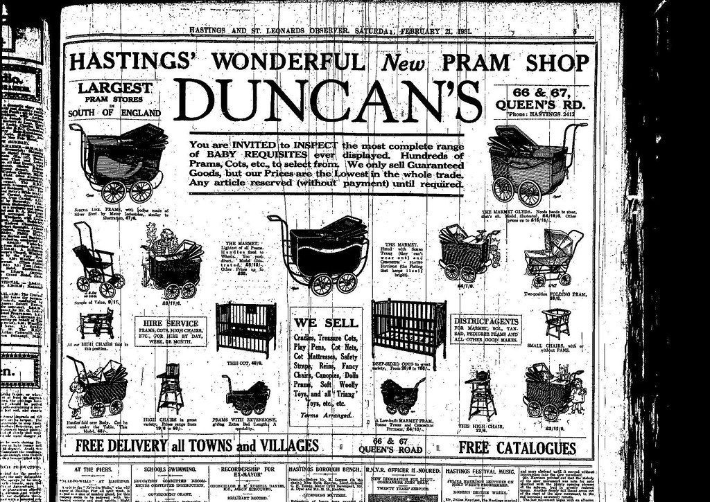 Duncan's pram shop, Queen's Road. Did this company later b… Flickr
