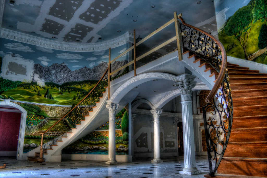 staircase abandoned Woodstock mansion Jeff Hagerman Flickr