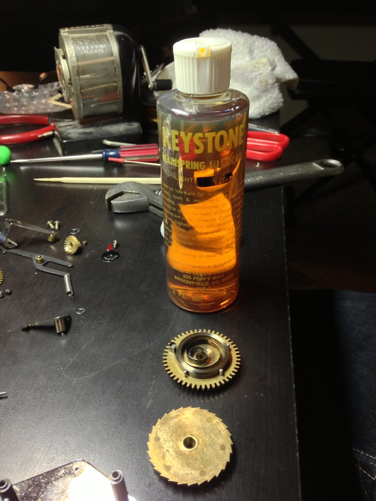 Solari Dator 5 restoration Mainspring grease for the sprin… Flickr