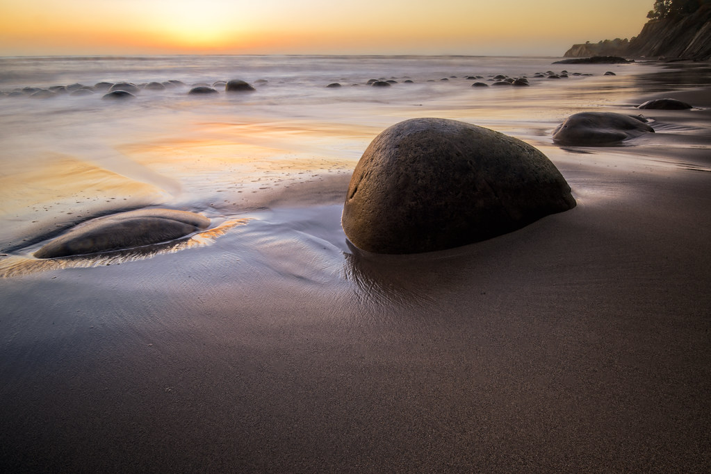 Big Bowling Ball High tide at Bowling Ball Beach, CA Cliffie Scott
