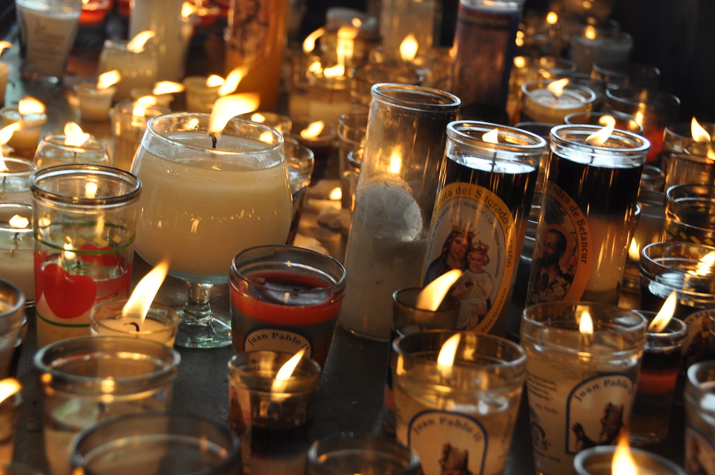 Candles at a cathedral in Antigua, Guatemala Ryan McFarland Flickr