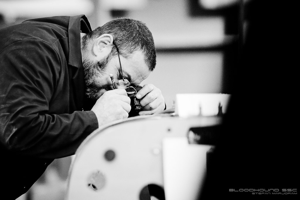 BTC8385 Viv Cowley works on the lower chassis Stefan Marjoram Flickr