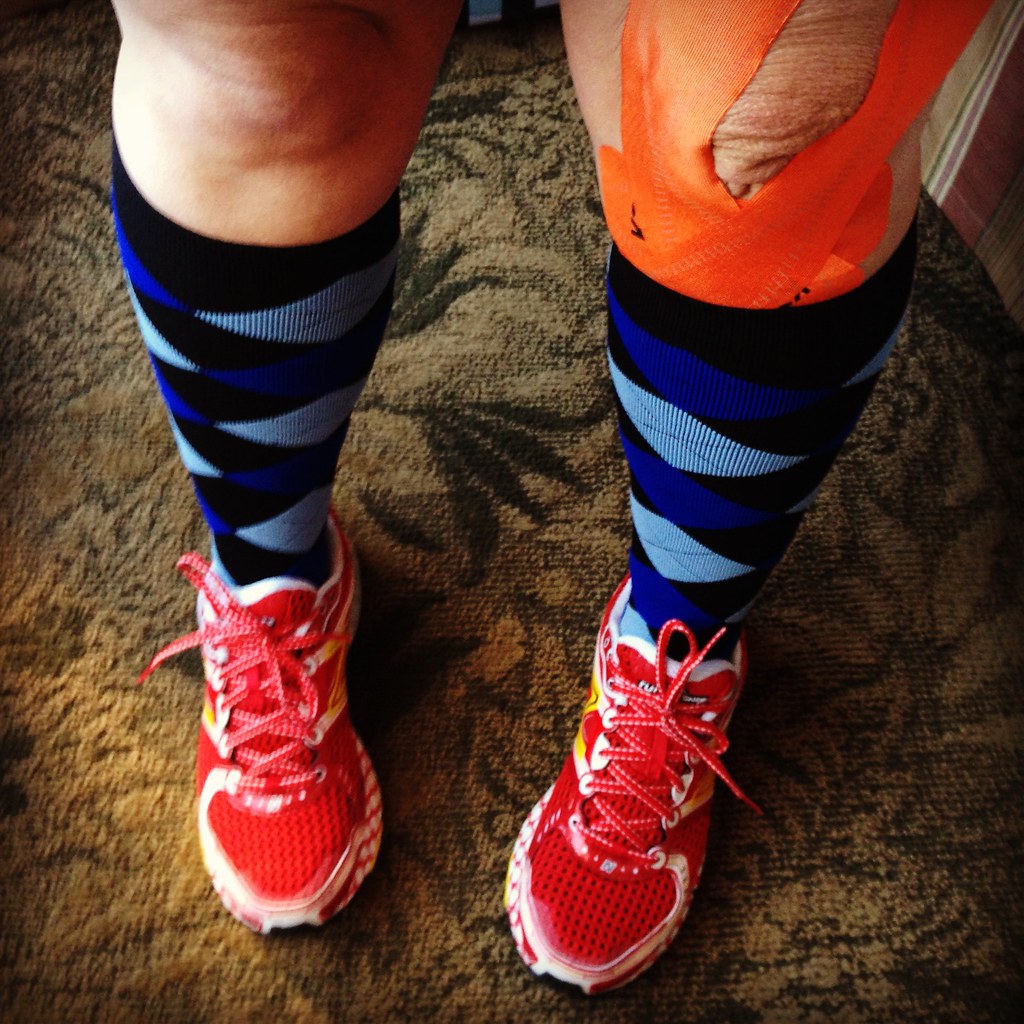 KT Tape Pro, Zensah Compression Socks, and New Balance run… Flickr