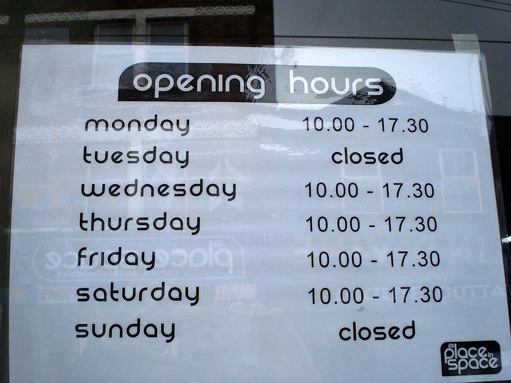 Opening hours at A Place In Space, Croydon, London CR0 Flickr