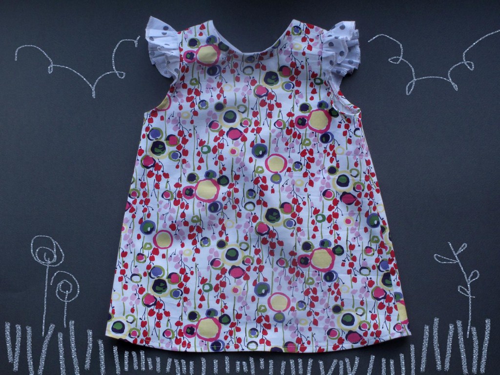 baby girl a line dress and bloomers. TwoPointsCouture Flickr