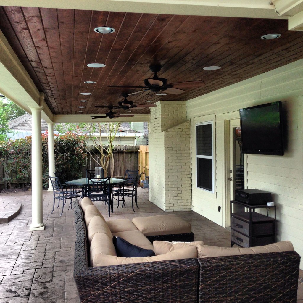 Outdoor living room Walnut Bend, Texas Texas Custom Patios Flickr