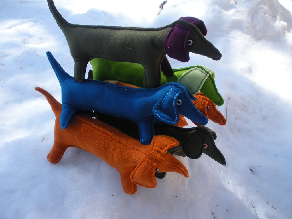Fleece Wiener Dogs 2013 Recycled fleece tops turned wiener… Flickr