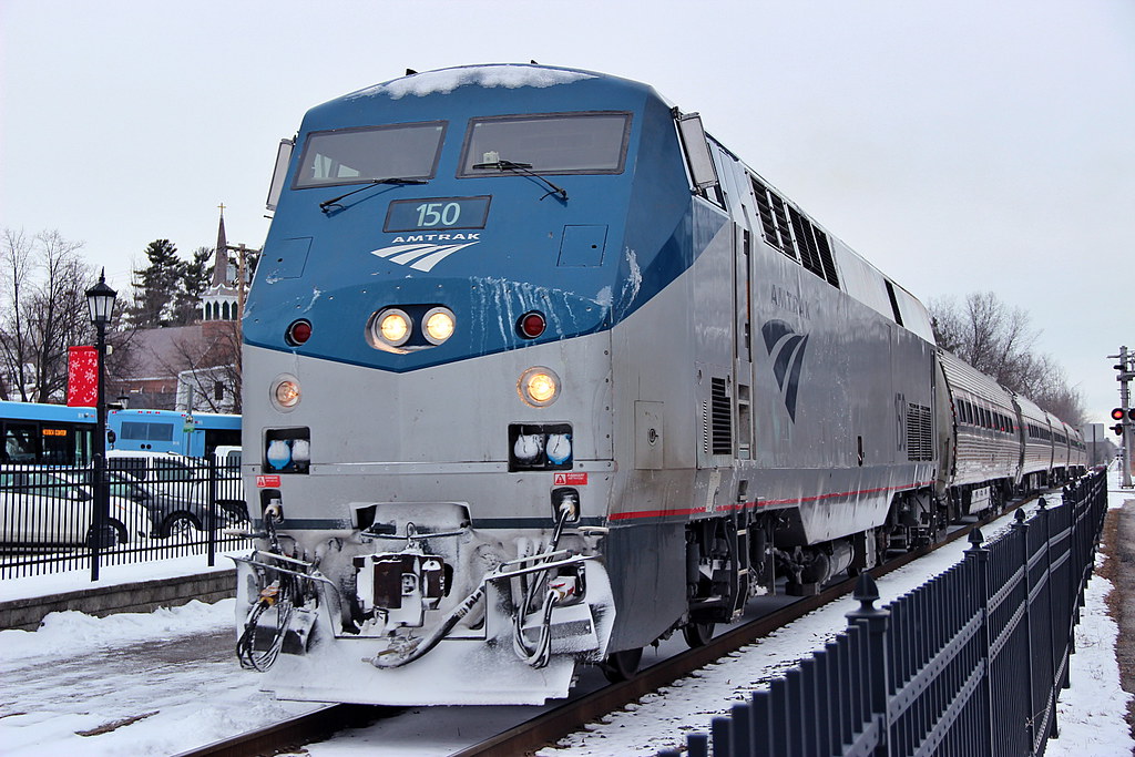 AMTRAK Passenger Train Taken in Essex Junction, Vermont Flickr