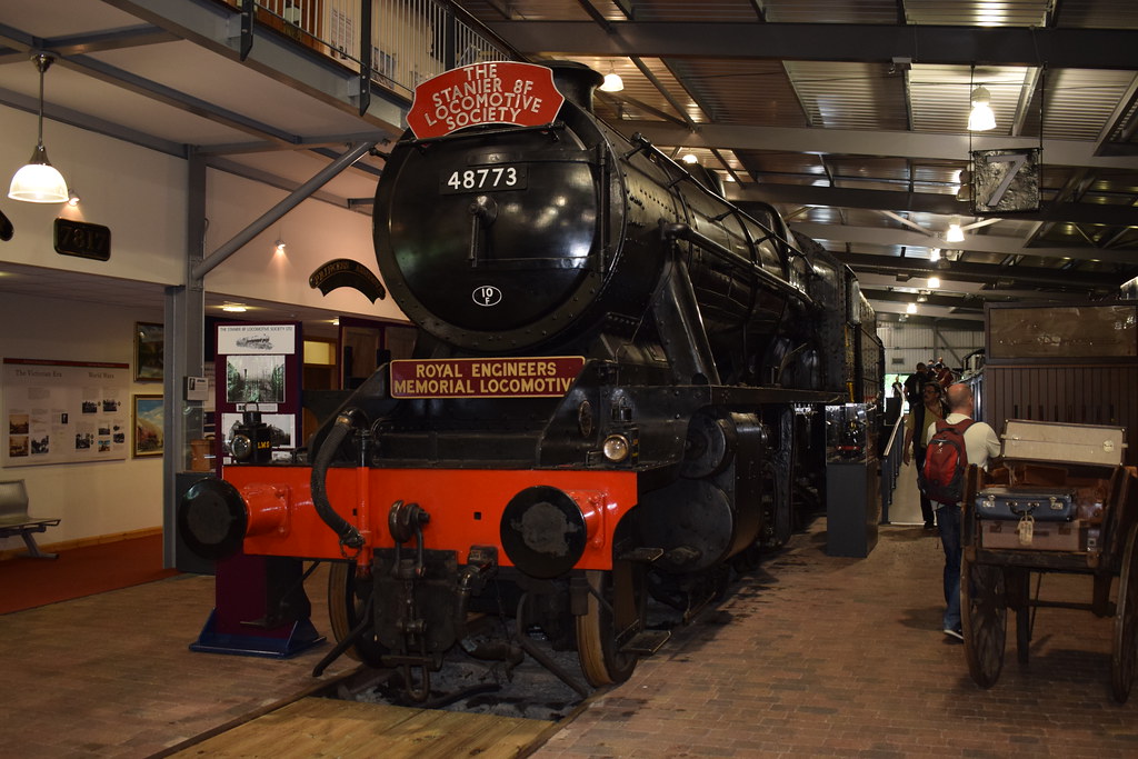 Stanier 8F 48773 in the engine house at Highley, Severn Va… Flickr