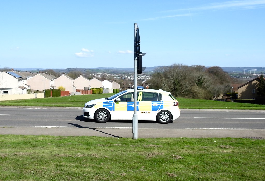 Police Car, Thornhill Road, Upper Cwmbran 18 April 2018 Flickr