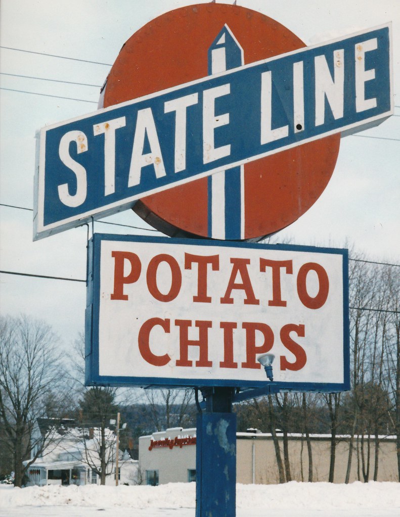 the old State Line Potato Chip sign, gone now Wilbraham, M… Flickr