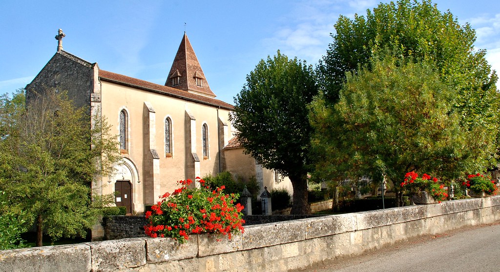 France, Fources (Gers) Church of Saint Laurent Church of… Flickr