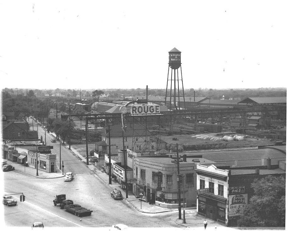 RIVER ROUGE Jefferson at Haltiner looking southwest (1947… Flickr