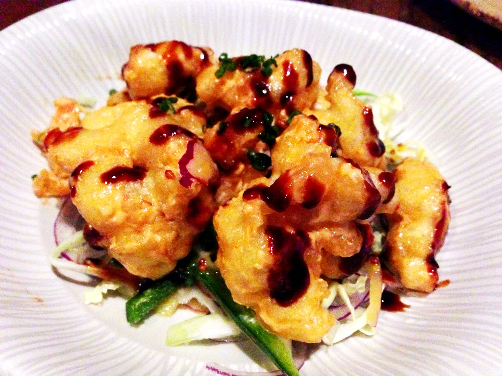 Rock Shrimp Tempura Spicy chancaca soy dressing, rocoto ai… Chris