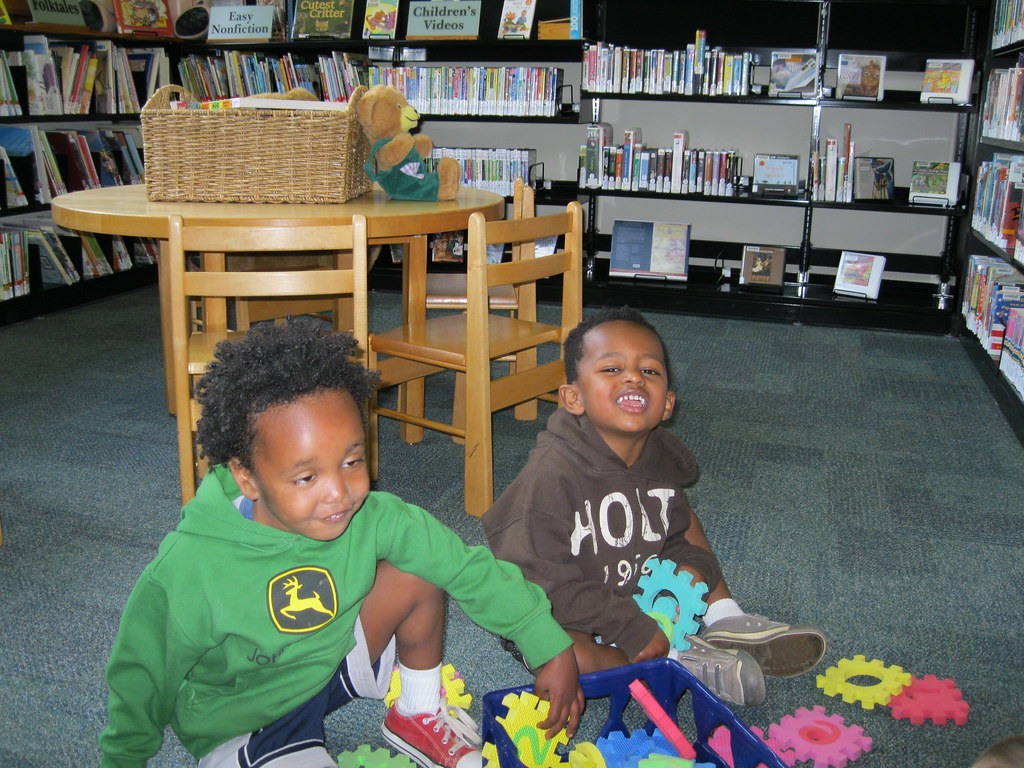 Gus and Bowen Naselle Library Snapshot Day Timberland Regional