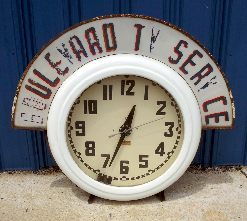 Large Cleveland Neon Clock With Marquee Large Cleveland Ne… Flickr